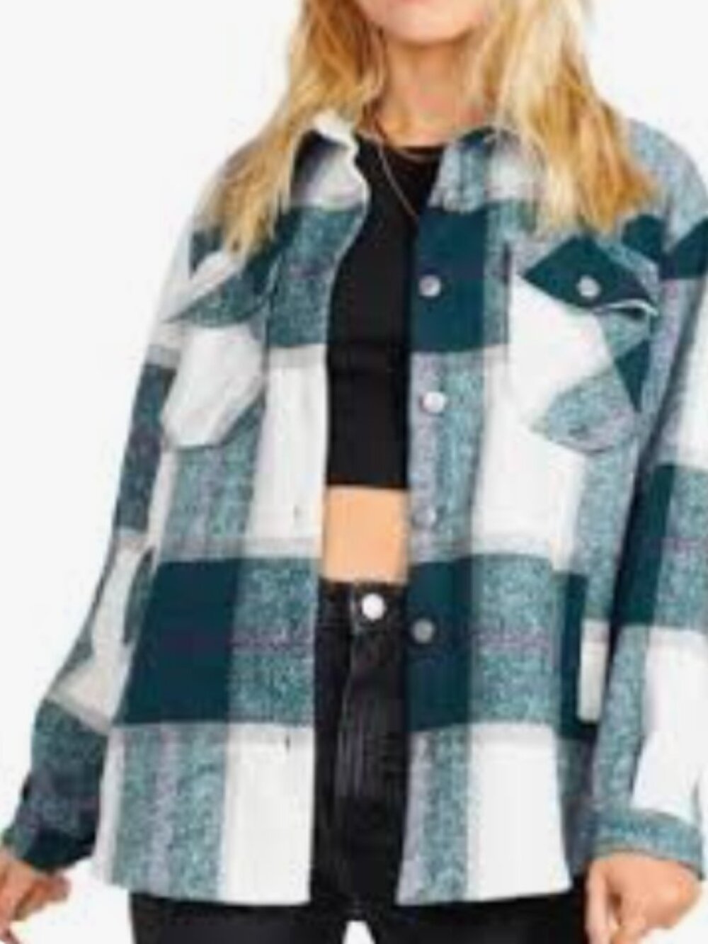 BB Dakota Evergreen Plaid Button Down
